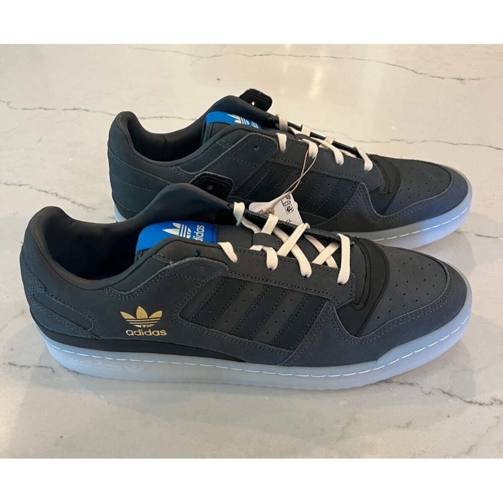 Adidas Forum Low CL Mens Dark Grey Carbon Black Size 12 NWOB